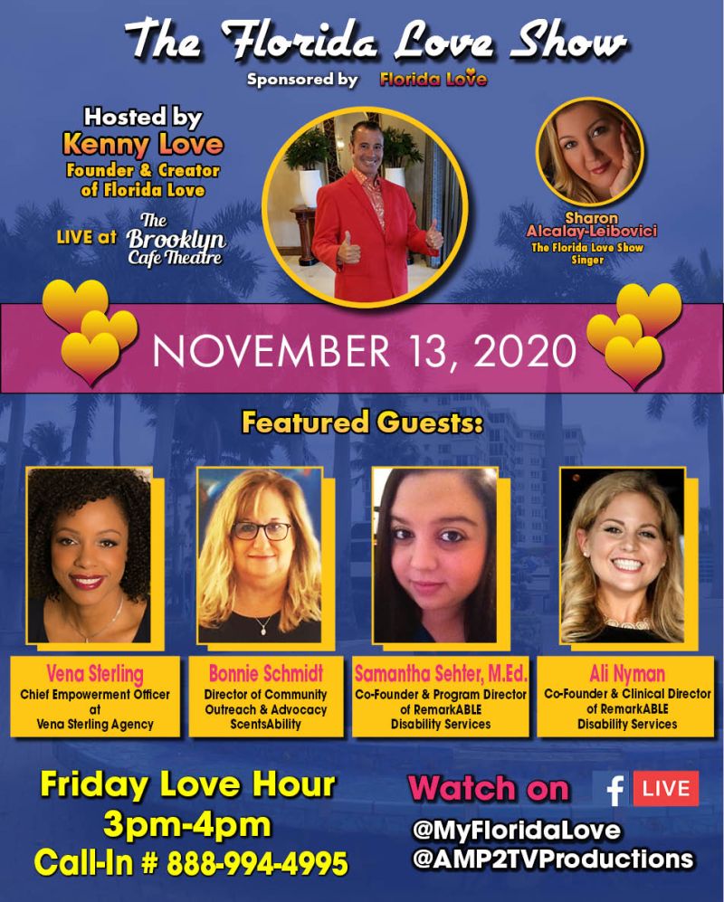 The florida love show flyer.